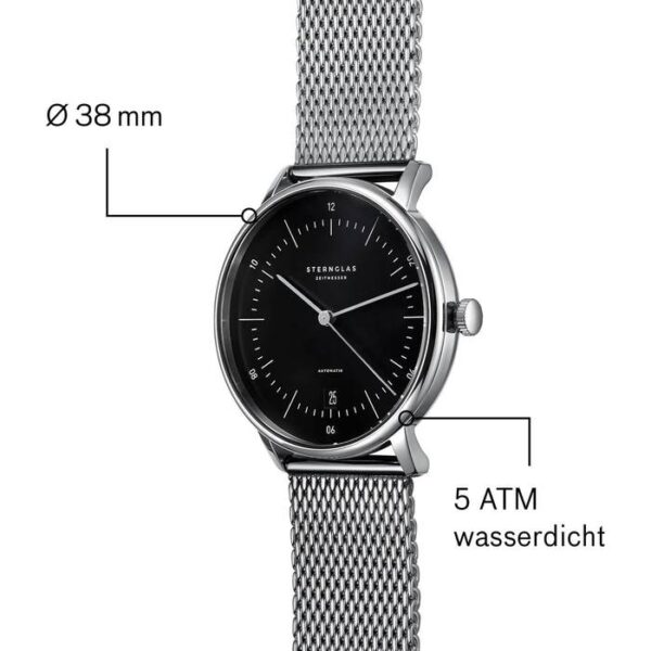 SNA11403 Naos Automatik schwarz silber milanaise 45 700x 89cb9b96 afd3 4cef b7f3 242f4cdf0100